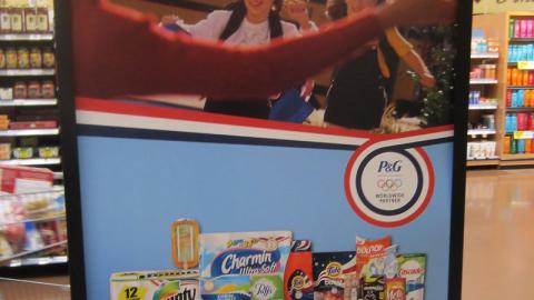 P&G Kroger 'Everyday Victories' Olympics Stanchion Sign