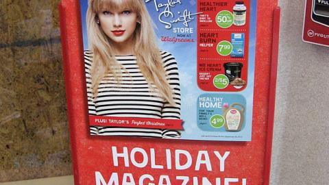 Walgreens 'Holiday Magazine' Rack Sign