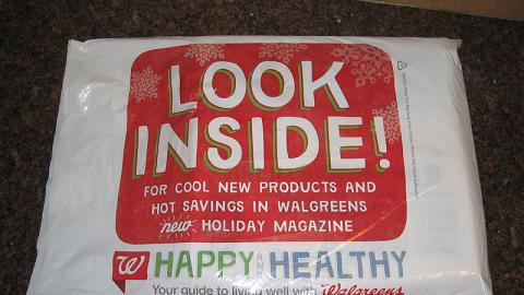 Walgreens 'Happy and Healthy' Newspaper Polybag