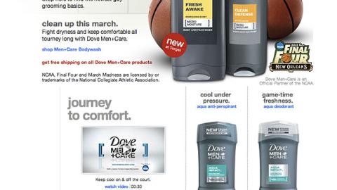 Unilever Target 'Men's Corner' Brand Page