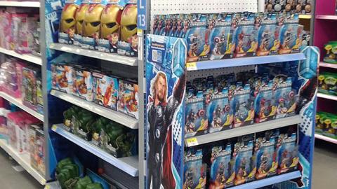 Walmart 'Avengers' Toy Endcap