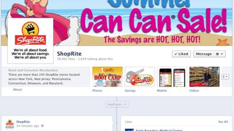 ShopRite 'Summer Can Can Sale' Facebook Page