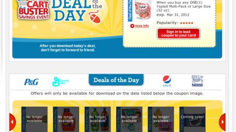 Kroger 'Deal of the Day' Page