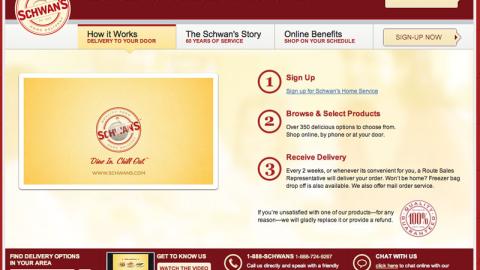 Schwan's Home Service Home Page