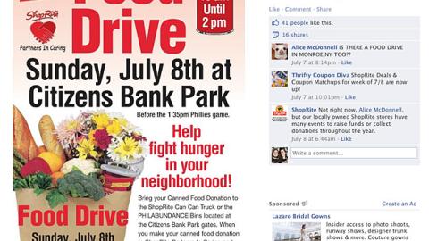 ShopRite 'Food Drive' Facebook Page