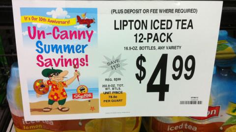ShopRite 'Un-Canny Summer Savings' Shelf Sign