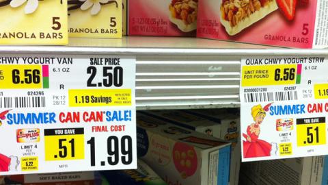 ShopRite 'Summer Can Can Sale' Price Labels