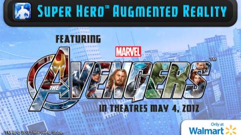 Walmart 'Avengers' App Home Screen