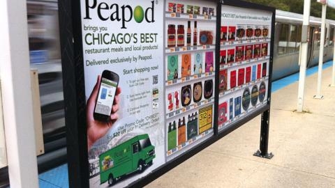 Peapod 'Chicago's Best' Virtual Store Billboard