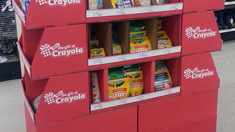 Crayola 'Great Stocking Stuffers' Pallet Display