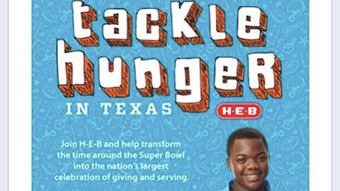 H-E-B 'Tackle Hunger in Texas' Facebook Update