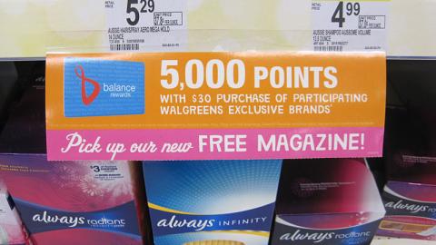 Walgreens 'Magazine' Shelf Tag