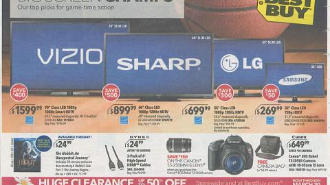 Best Buy 'Big Screen Champs' Front-Page Feature