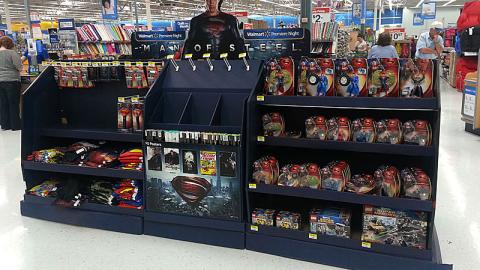 Walmart 'Man of Steel' Display