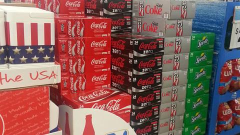 Coca-Cola Walmart 'Saluting Heroes Together' Pallet