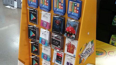 Walmart 'More School' Gift Card Floorstand