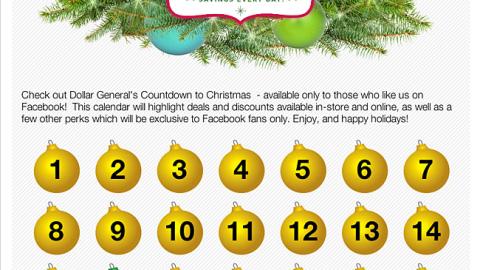 Dollar General 'Christmas Countdown' Facebook Tab