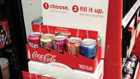 Coca-Cola Kroger 'Build Your Pack' Floorstand