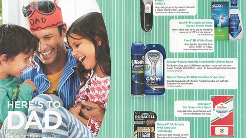P&G 'Here's to Dad' FSI