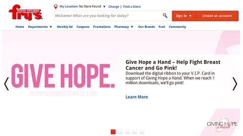 Fry's 'Giving Hope a Hand' Carousel Ad