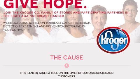 Kroger 'Giving Hope a Hand' Home Page