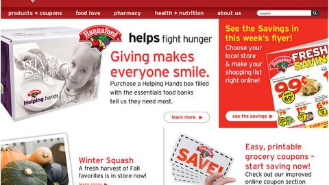 'Hannaford Helps Fight Hunger' Display Ad