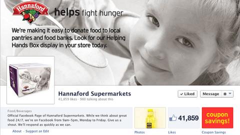 'Hannaford Helps Fight Hunger' Facebook Cover