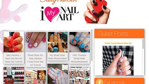 Sally Hansen Walgreens 'Nail Art' Home Page