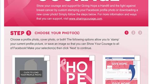 Kroger 'Show Your Courage' Facebook Tab