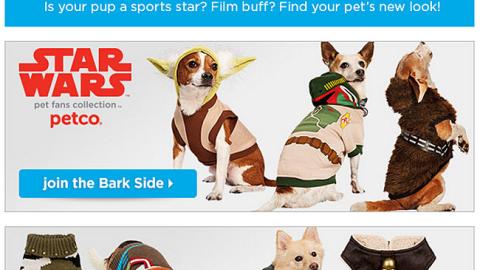 Petco 'Star Wars' Email Ad