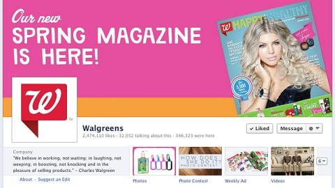 Walgreens 'Happy and Healthy' Facebook Image