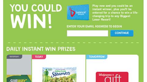 Walgreens 'Step Up to Win' Landing Page