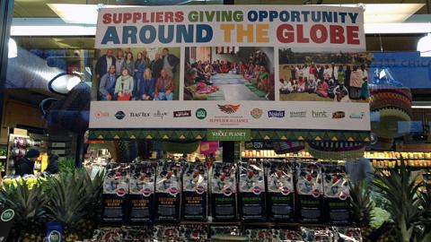 Whole Foods 'Giving Opportunity' Window Poster