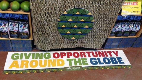 Whole Foods 'Giving Opportunity' Floor Cling