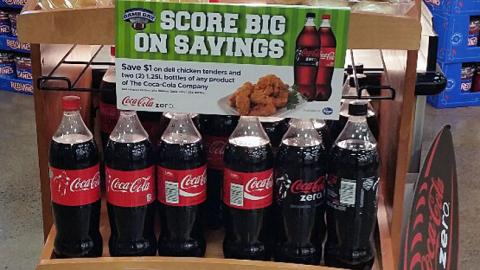 Coke Kroger 'Score Big on Savings' Signs
