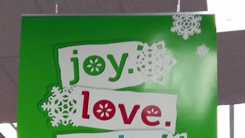 Petco 'Joy. Love. Pets.' Ceiling Sign