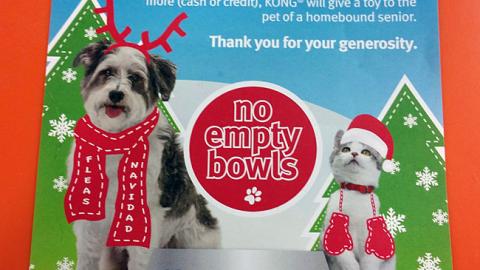 PetSmart 'No Empty Bowls' Counter Cling