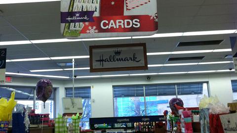 Walgreens Hallmark Holiday Ceiling Sign