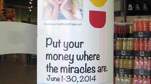 Walmart Children's Miracle Network Standee