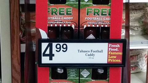 Tabasco 'Football Caddy' Floorstand