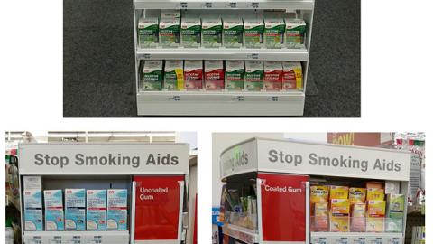CVS 'Stop Smoking Aids' Endcap Display
