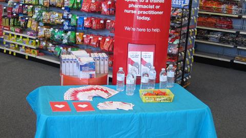 CVS 'Ready to Quit' Table Display