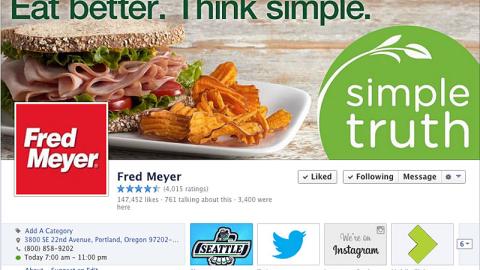 Fred Meyer 'Eat Better. Think Simple' Facebook Cover