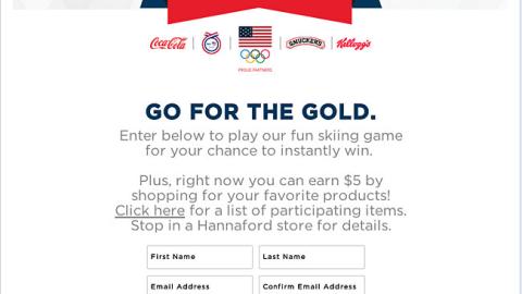 Hannaford 'Go for the Gold' Facebook Page