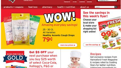 Hannaford 'Go for the Gold' Display Ad