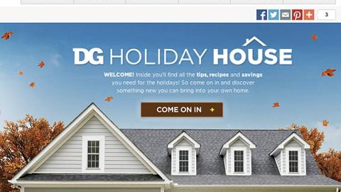 Dollar General 'Holiday House' Page