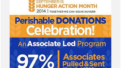 Kroger 'Hunger Action Month' Facebook Update
