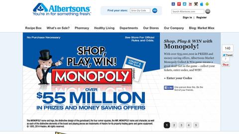 Albertsons 'Monopoly' Carousel Ad