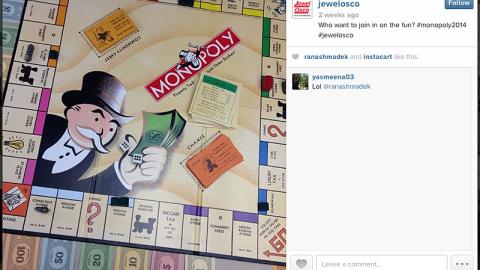 Jewel-Osco 'Monopoly' Instagram Update