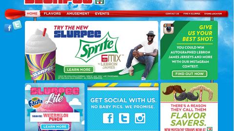 7-Eleven Sprite 6 Mix Slurpee Display Ad